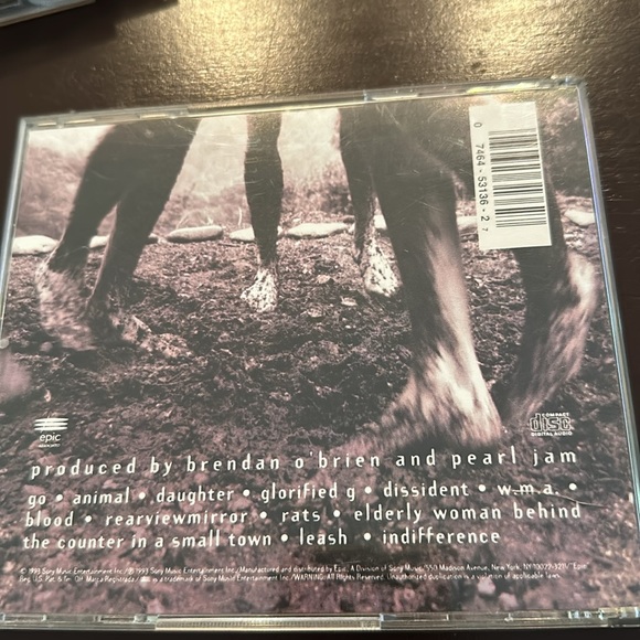 Compact Disc Pearl Jam 1993 Sony Music - Picture 2 of 3